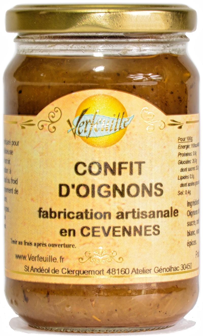 Confit d'oignons doux en Cévennes