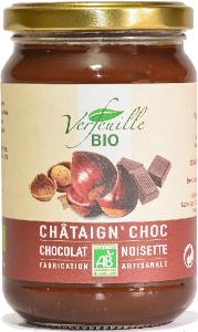 Confiture de châtaigne des Cévennes au chocolat et noisette bio