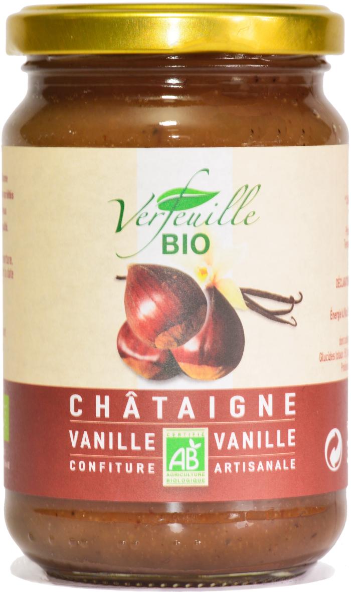 Confiture de châtaigne des Cévennes vanillée bio