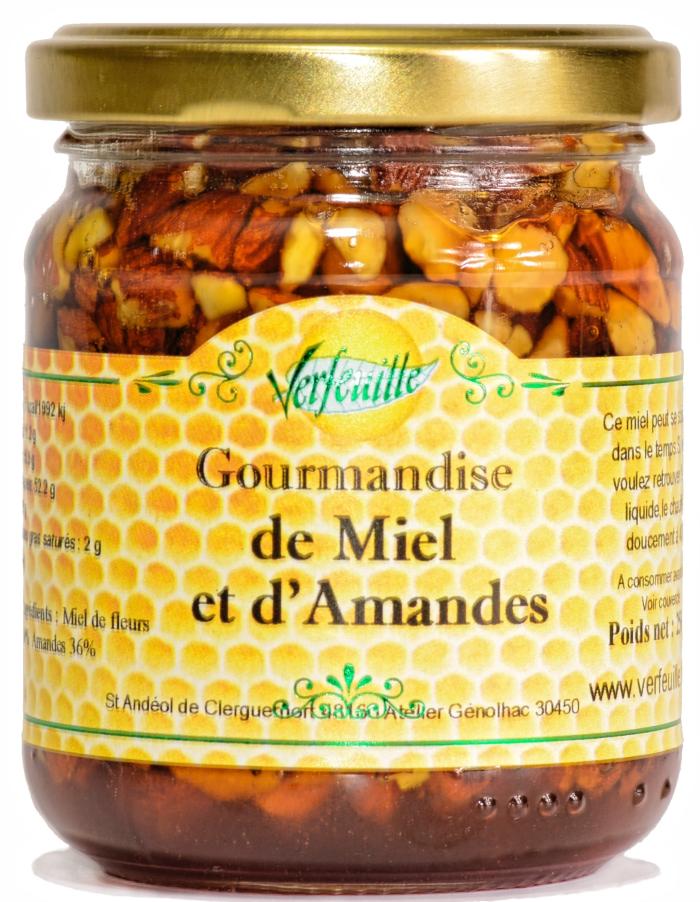 Gourmandise de miel et d'amandes 