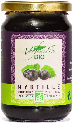 Confiture de myrtille bio