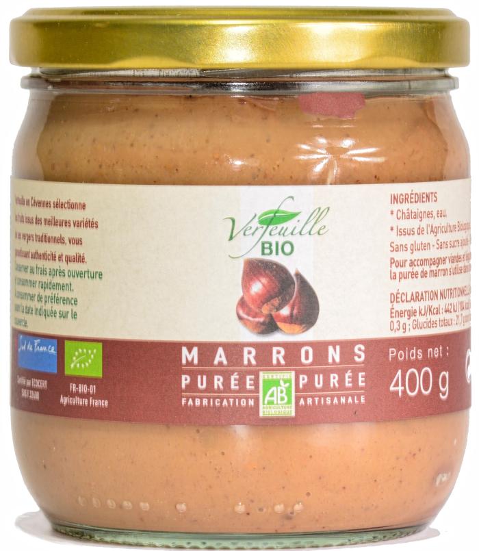 Purée de marrons des Cévennes bio 