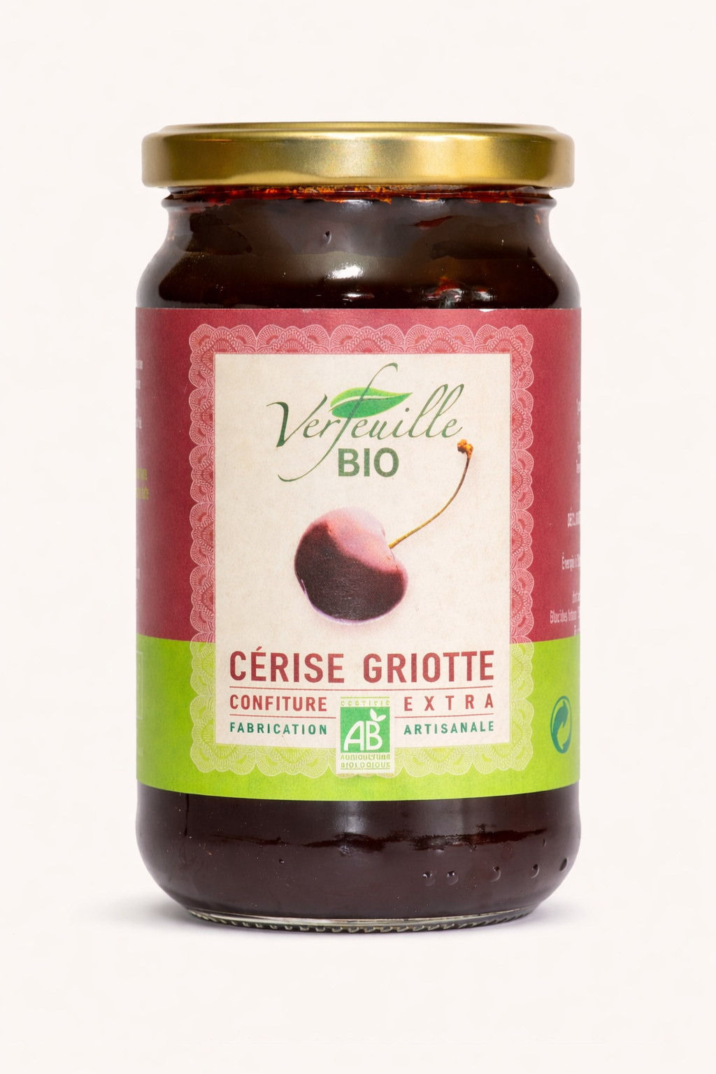 Confiture de cerise griotte bio 