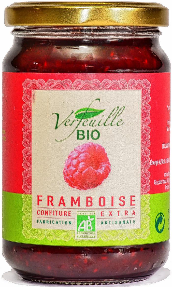 Confiture de framboise bio 