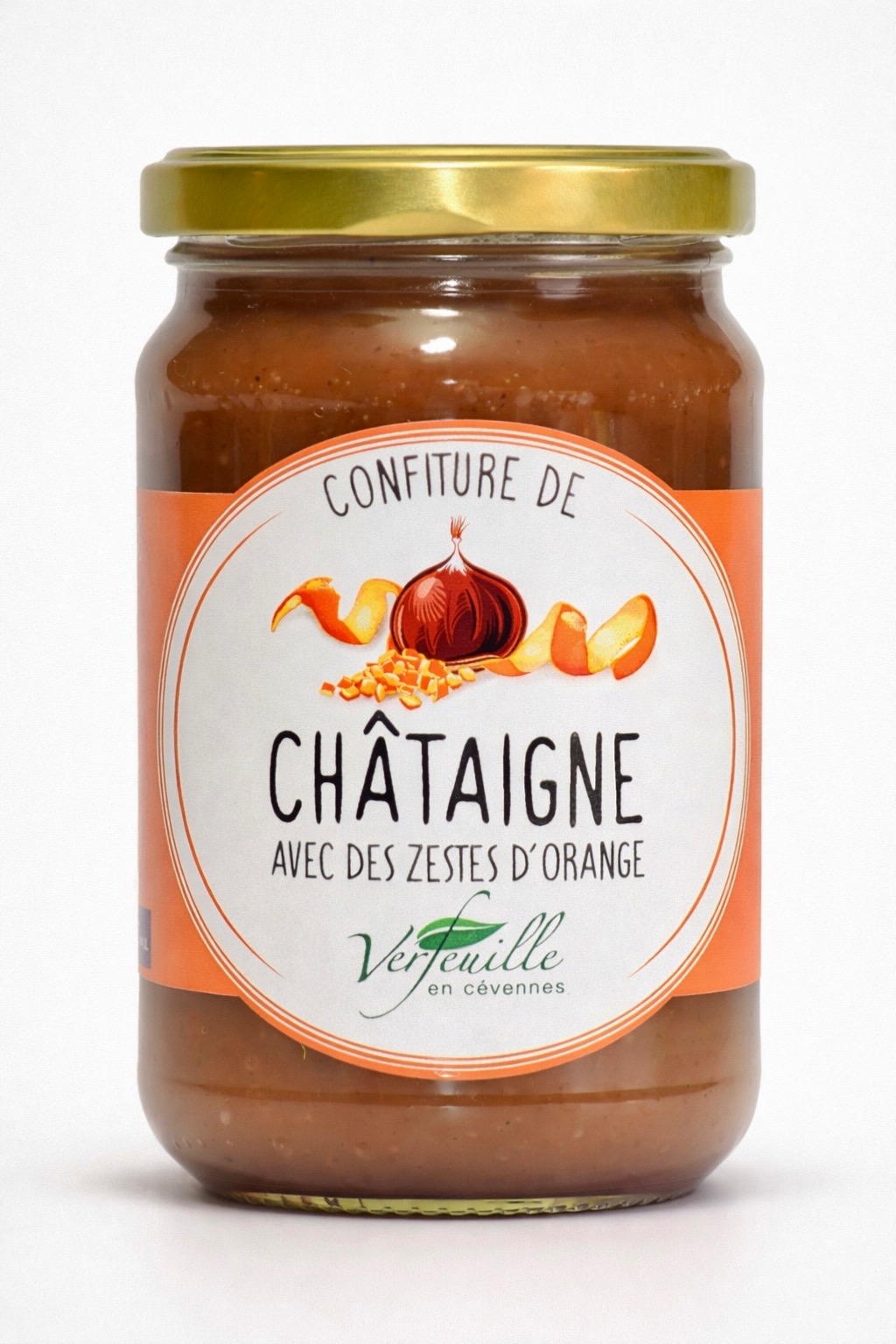 Confiture de châtaigne des Cévennes à l'orange 