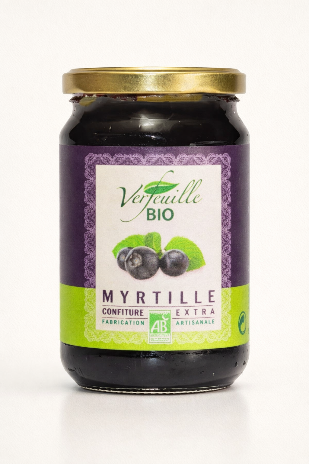 Confiture de myrtille bio