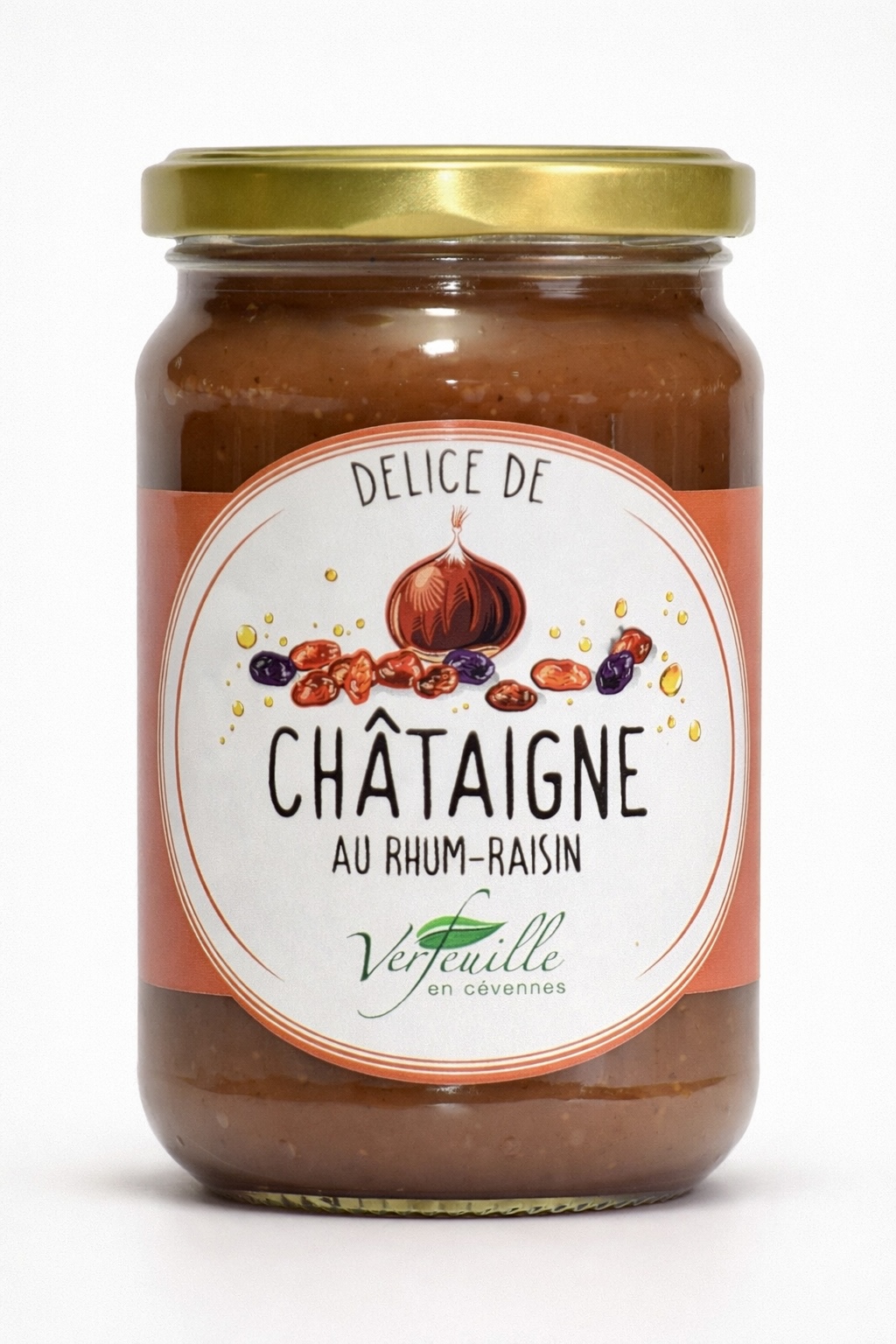 Délice de châtaigne des Cévennes rhum-raisin 