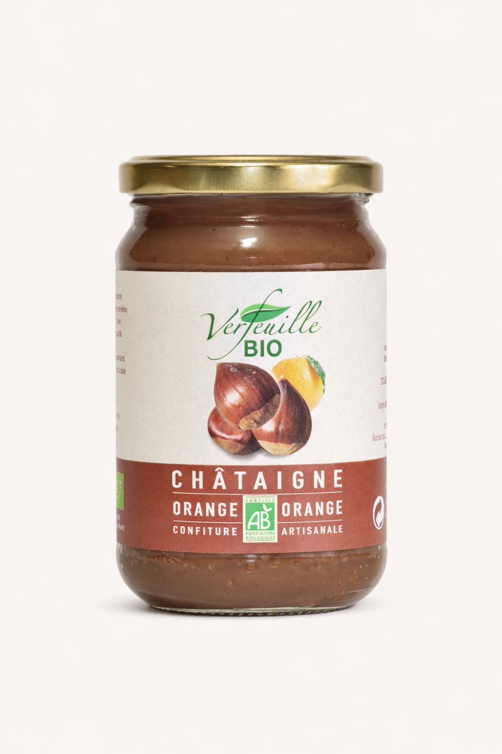 Confiture de châtaigne des Cévennes à l'orange bio