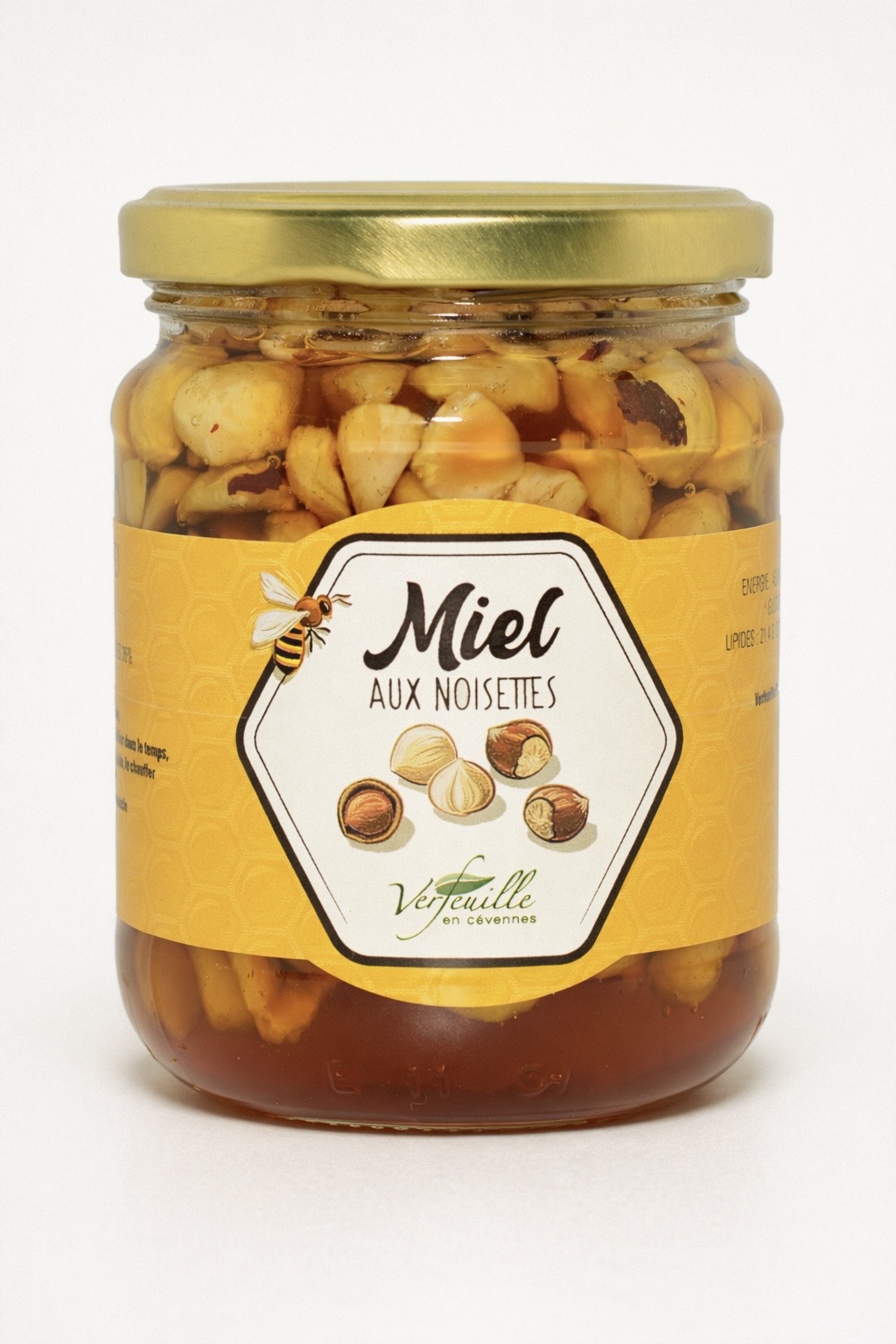 Gourmandise de miel aux noisettes 