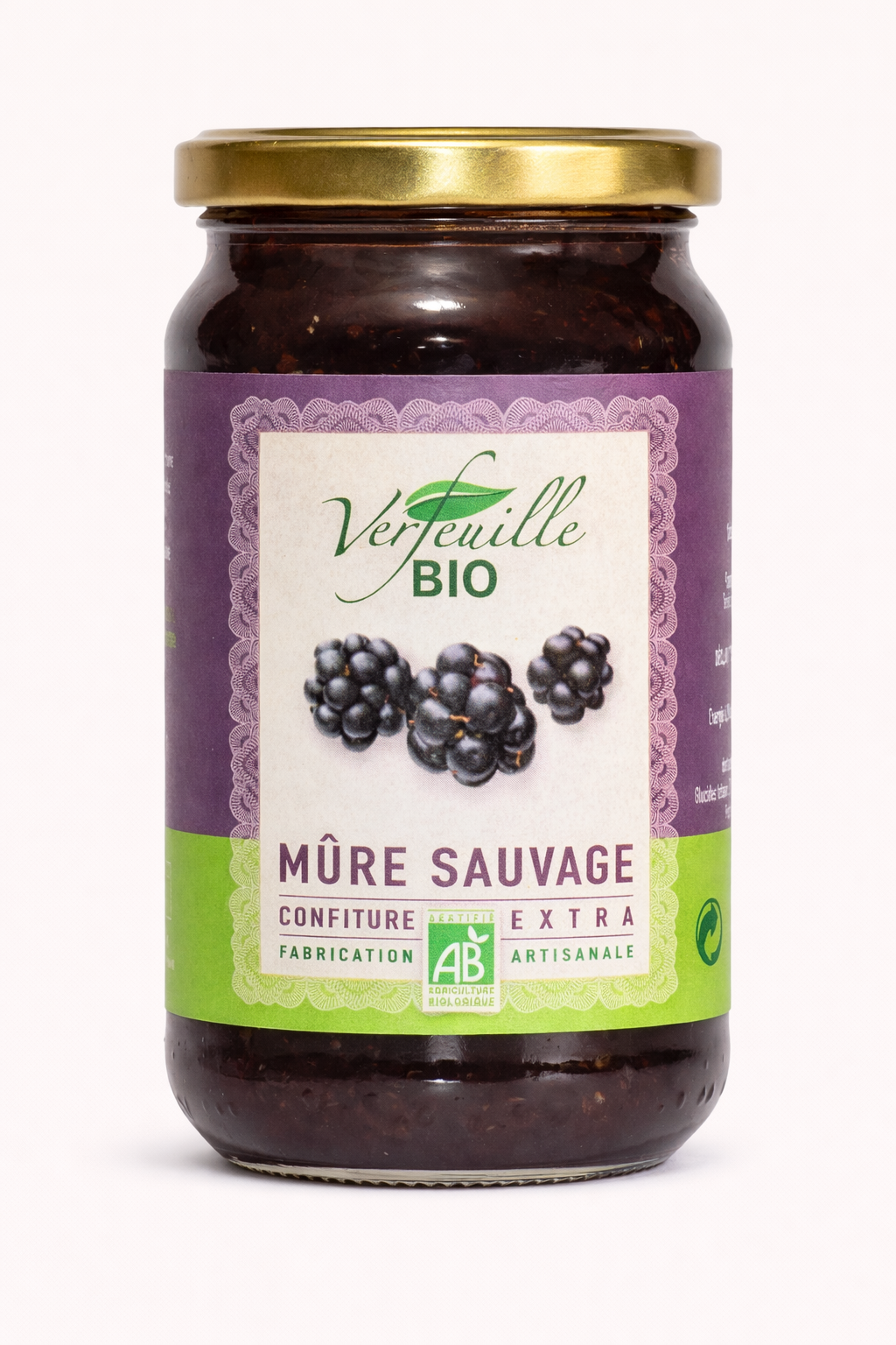 Confiture de mûres sauvage bio