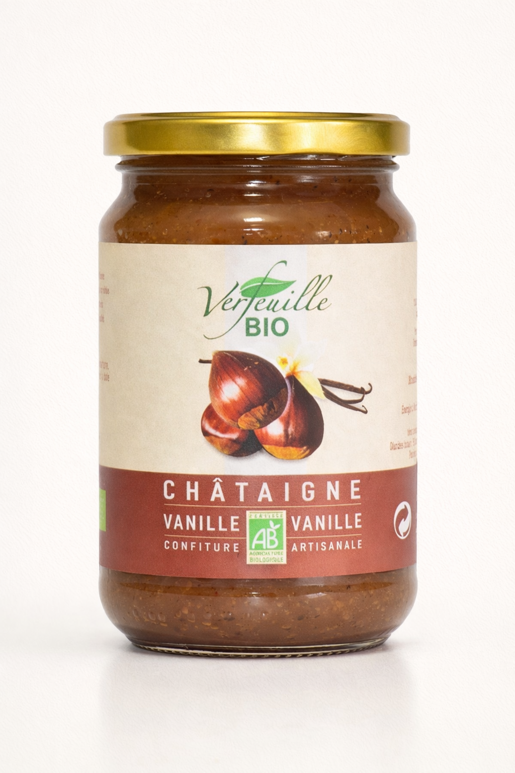 Confiture de châtaigne des Cévennes vanillée bio